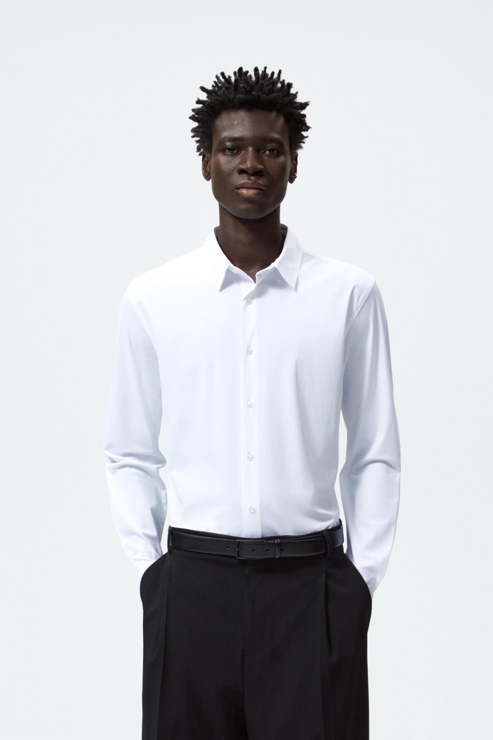 

Рубашка мужская ZARA 07545453 белая M (доставка из-за рубежа), 07545453