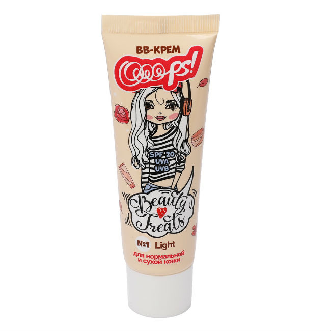 

ВВ-крем Ooops! для нормальной и сухой кожи тон 1 light spf 20