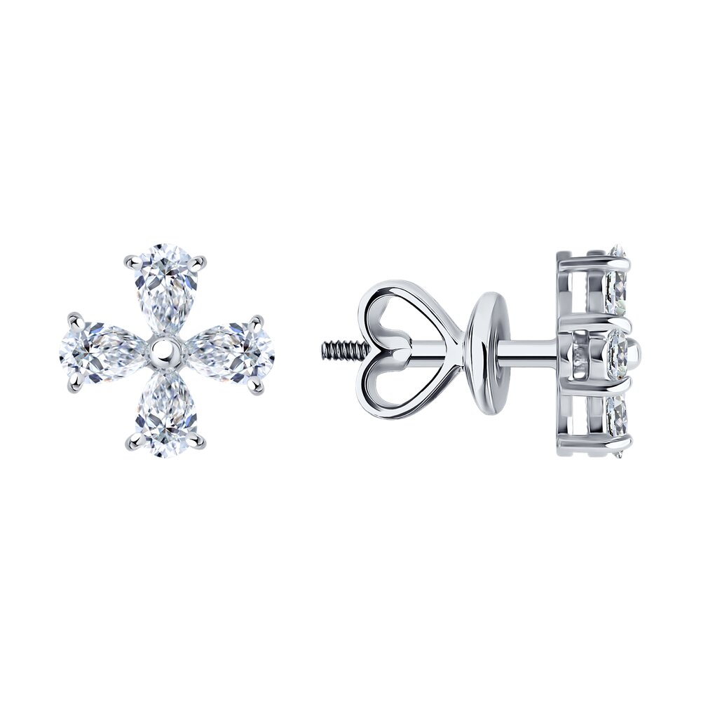 

Серьги из золота Diamant 52-222-02595-1, бриллиант искусственный/рубин, 52-222-02595-1