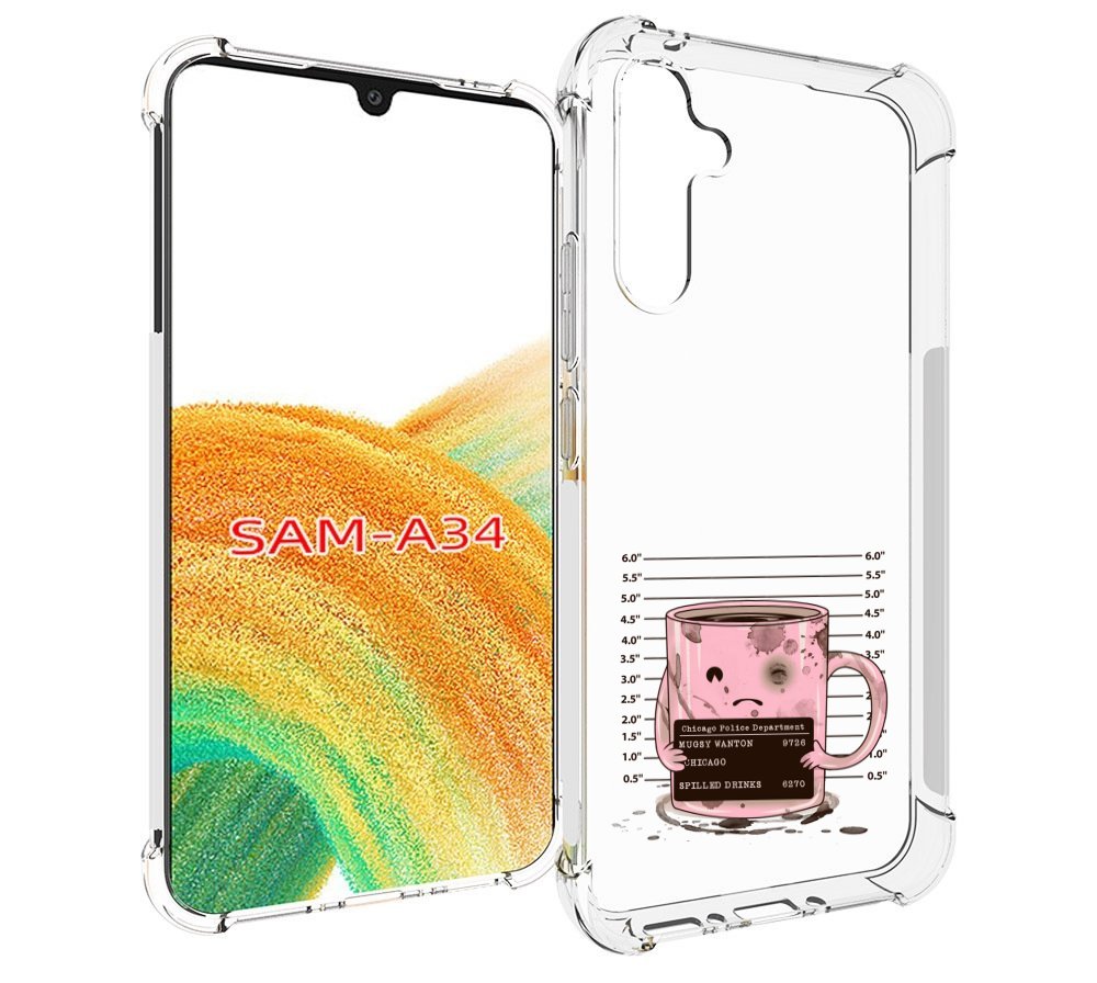 

Чехол MyPads кружка для Samsung Galaxy A34, Tocco