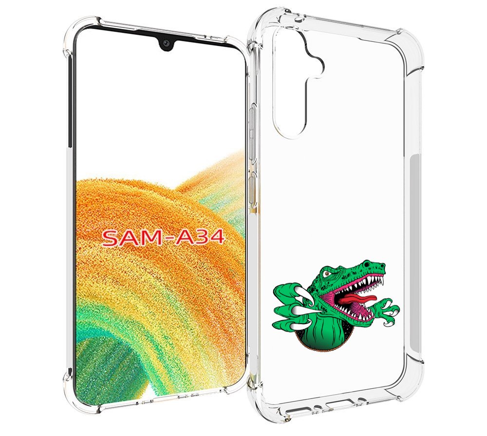 

Чехол MyPads крокодил для Samsung Galaxy A34, Tocco