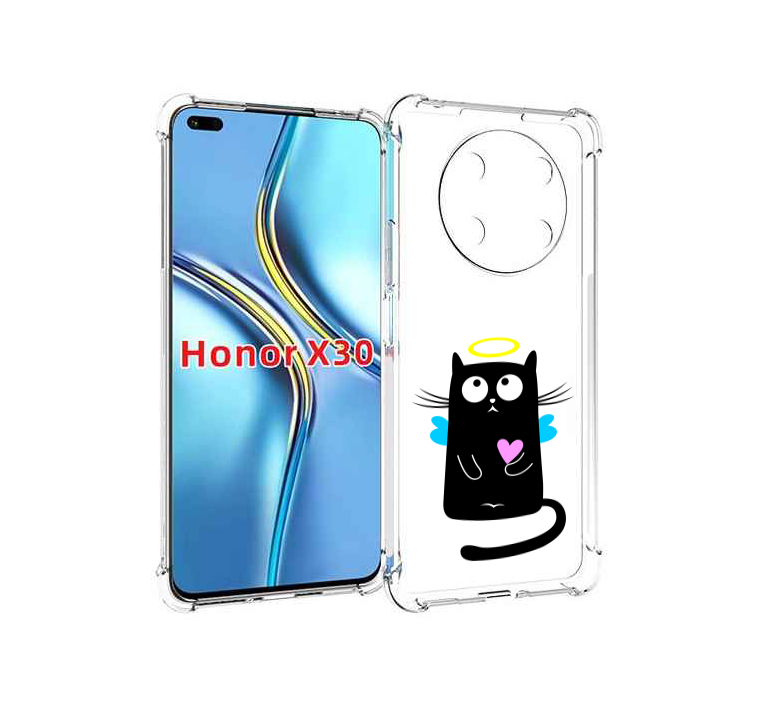 

Чехол MyPads Кот ангелок для Honor X30 / Magic4 Lite 5G, Прозрачный, Tocco