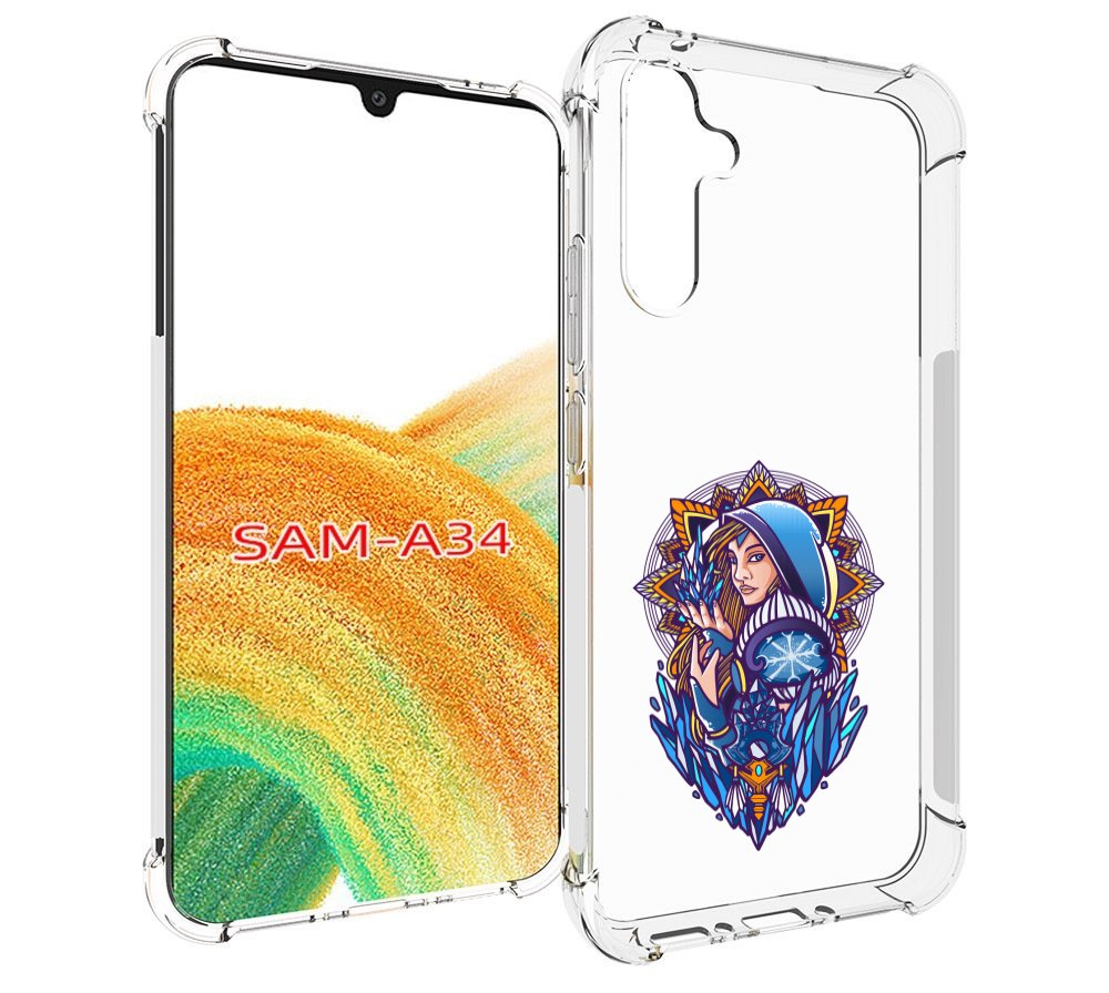 

Чехол MyPads кристал мейден дота 2 для Samsung Galaxy A34, Tocco