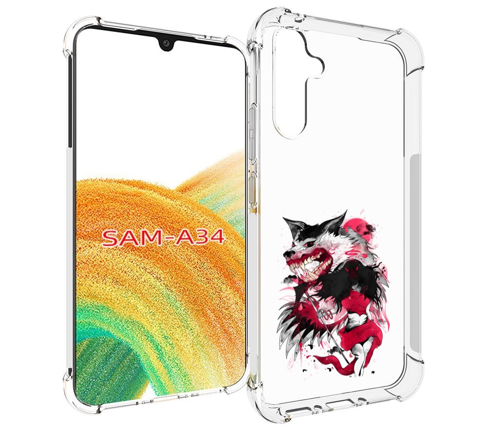 

Чехол MyPads красная шапочка для Samsung Galaxy A34, Tocco