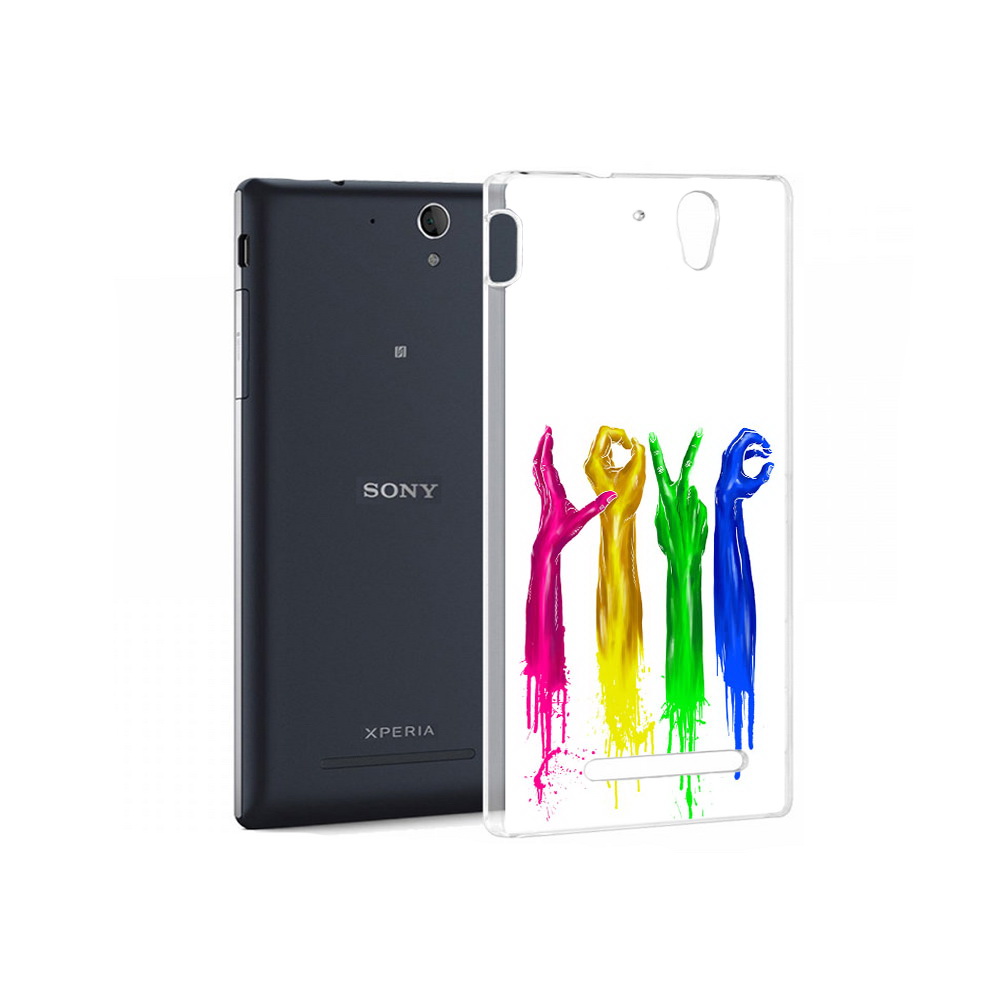 

Чехол MyPads Tocco для Sony Xperia C5 Ultra яркие руки love (PT16261.253.707), Прозрачный, Tocco