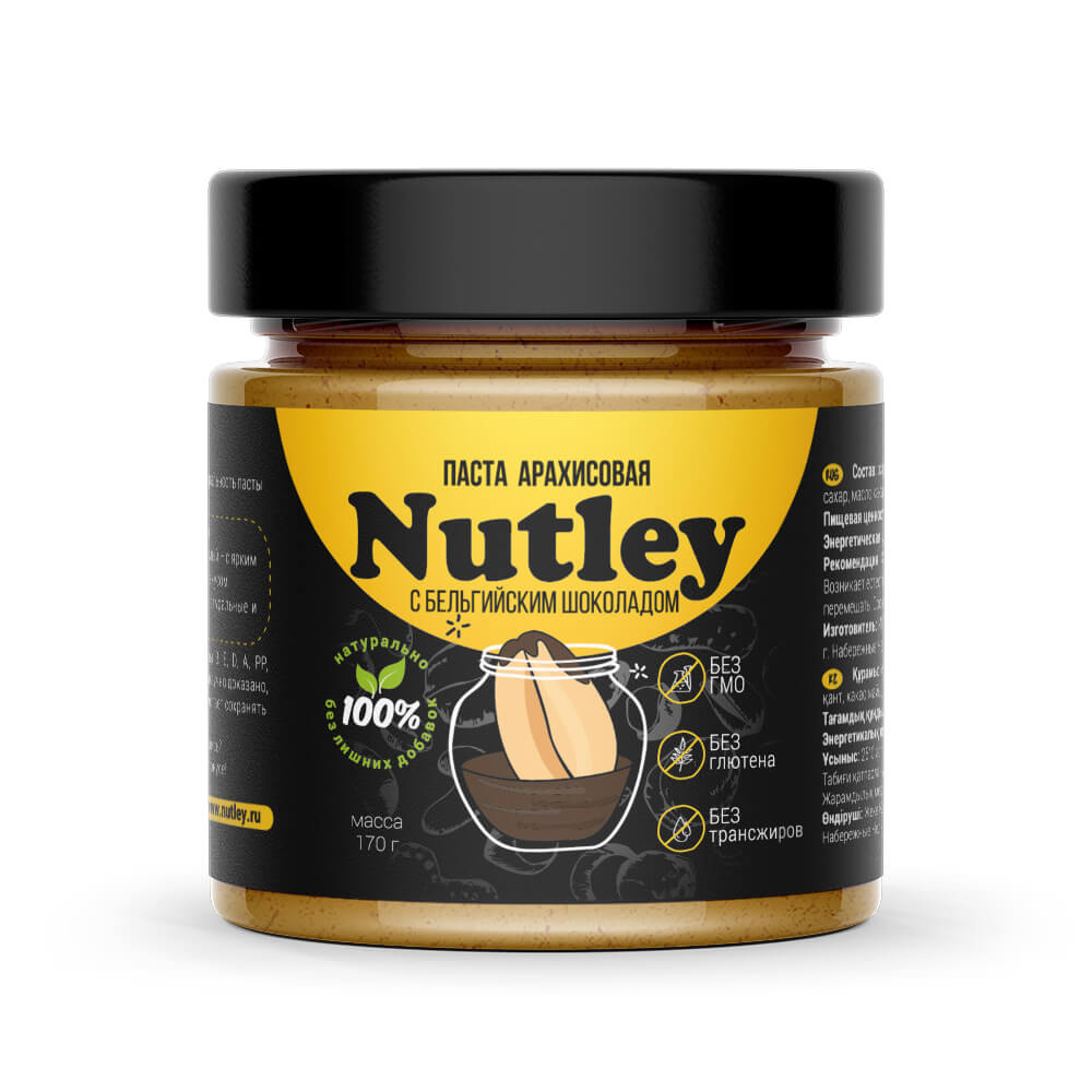 

Арахисовая паста Nutley Black "С бельгийским шоколадом", 170 г