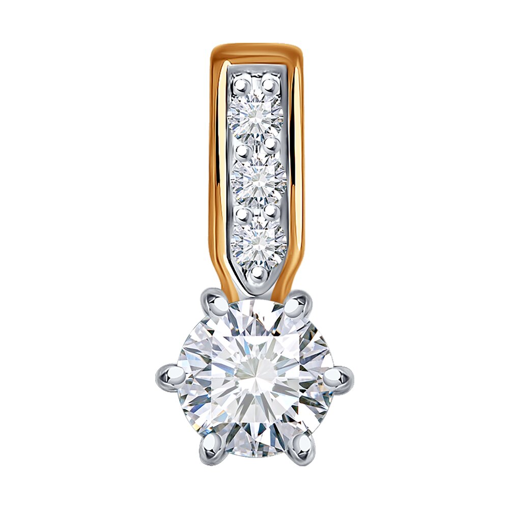 

Кулон из золота Diamant 51-230-02485-1, бриллиант искусственный/рубин, 51-230-02485-1
