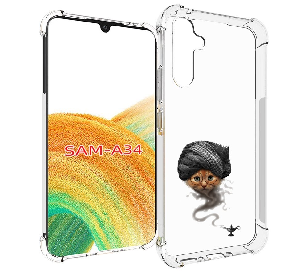 

Чехол MyPads кот джин для Samsung Galaxy A34, Tocco