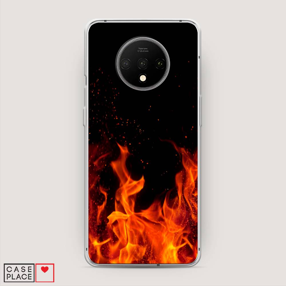 

Чехол Awog на OnePlus 7T / ВанПлас 7T "Все в огне", Оранжевый;черный, 150950-4