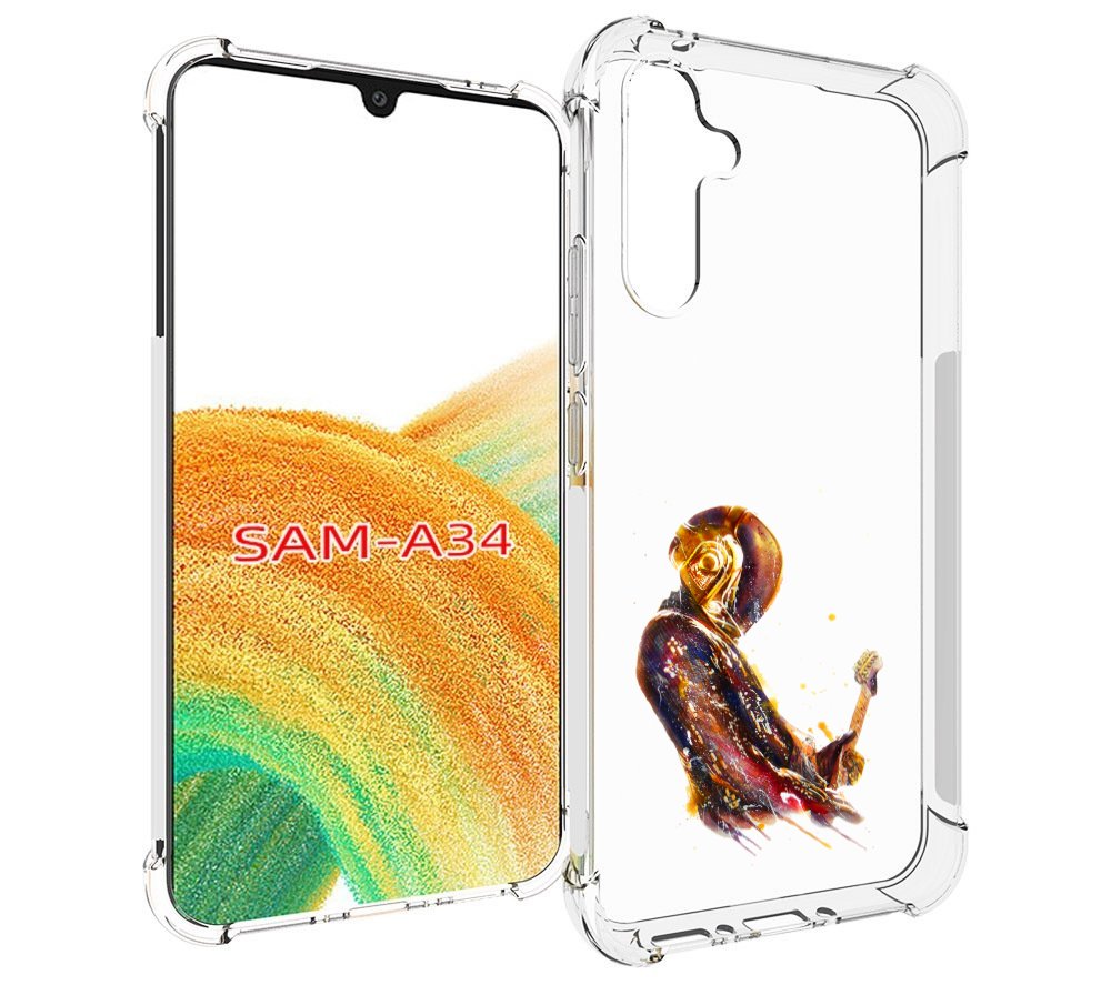 

Чехол MyPads космо-музыкант для Samsung Galaxy A34, Tocco