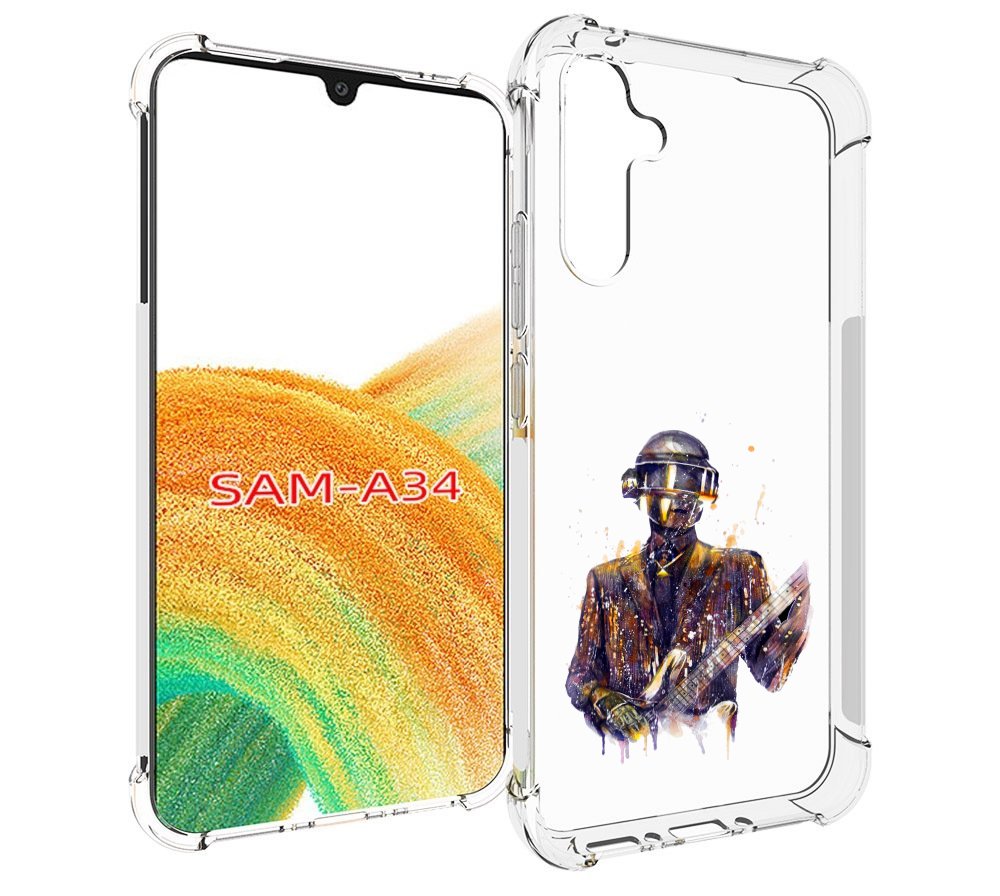 

Чехол MyPads космо-гитарист для Samsung Galaxy A34, Tocco