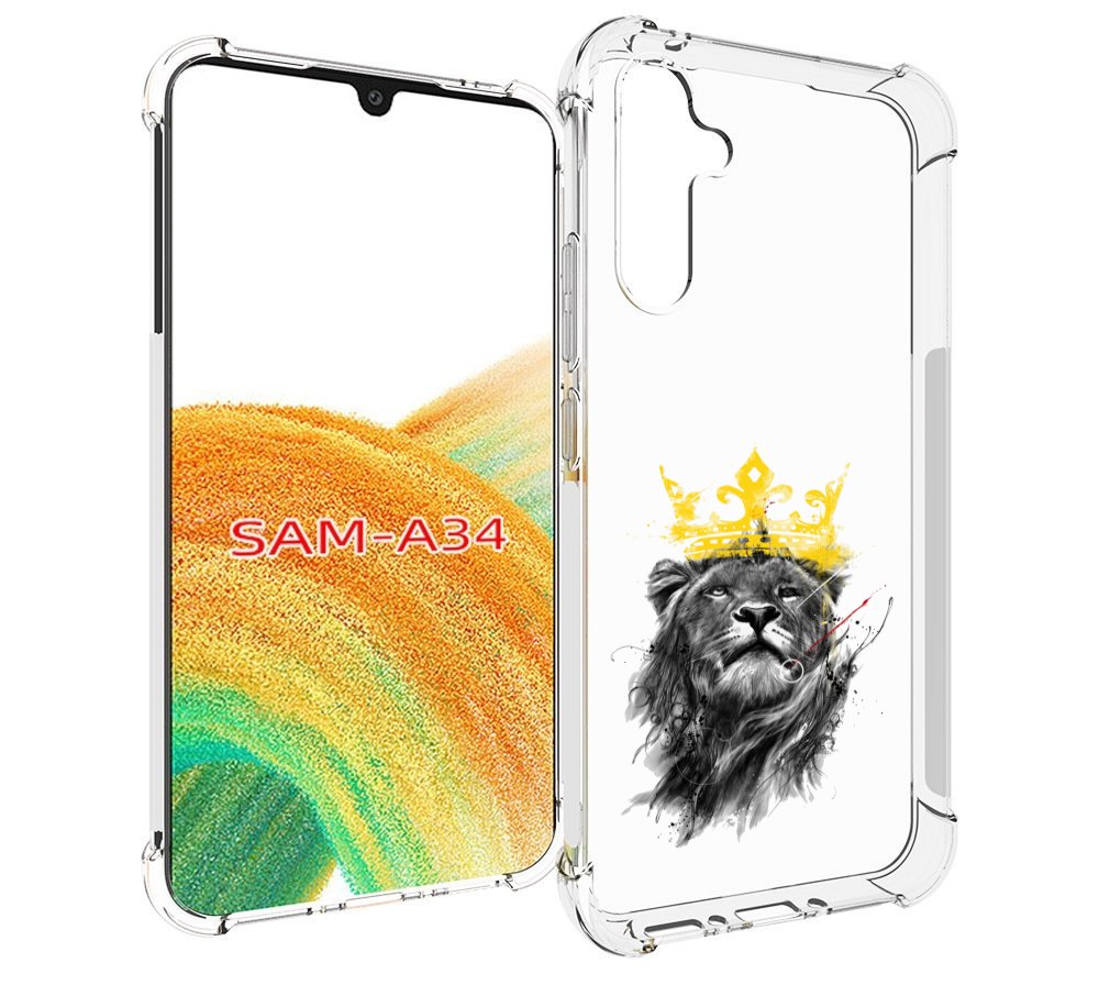 

Чехол MyPads король-лев для Samsung Galaxy A34, Tocco