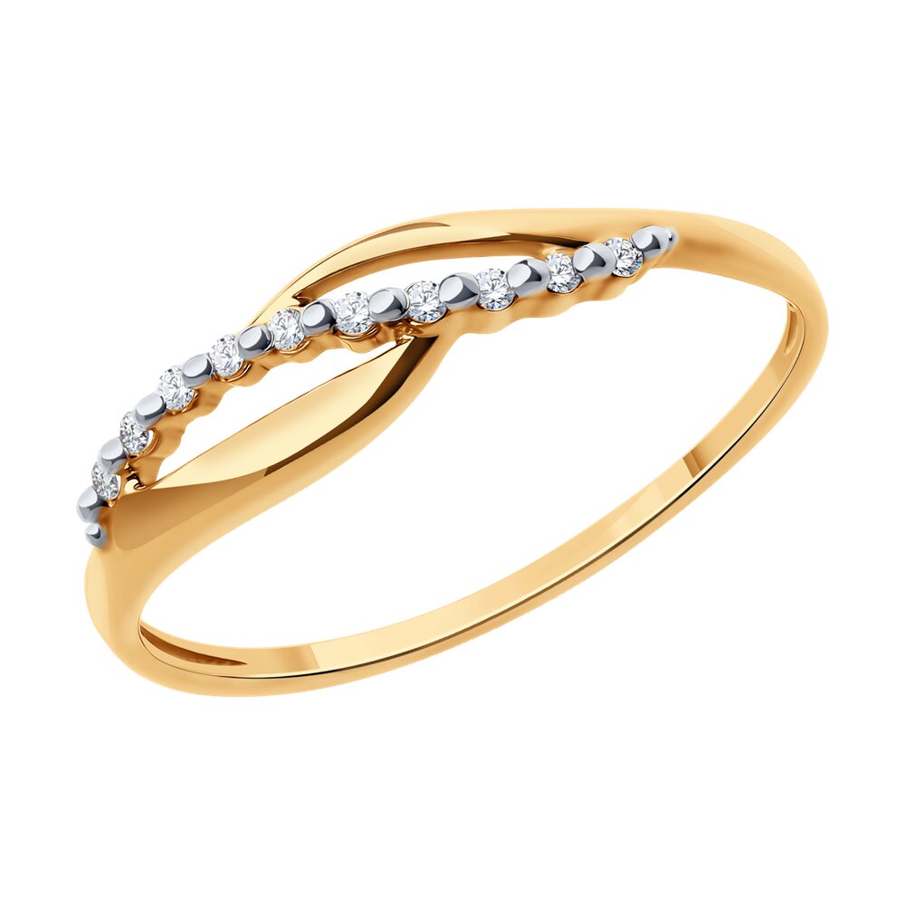

Кольцо из золота р. , Diamant 51-110-02027-1, фианит, 51-110-02027-1