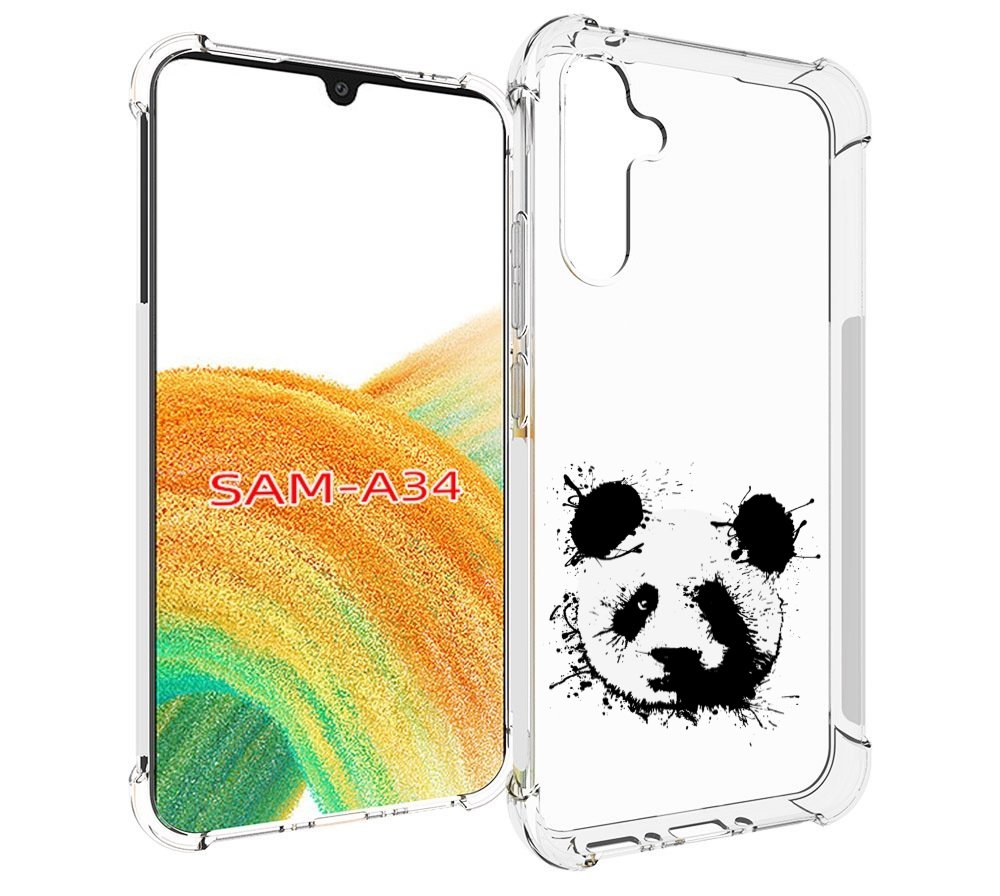 

Чехол MyPads клякса-панда для Samsung Galaxy A34, Tocco