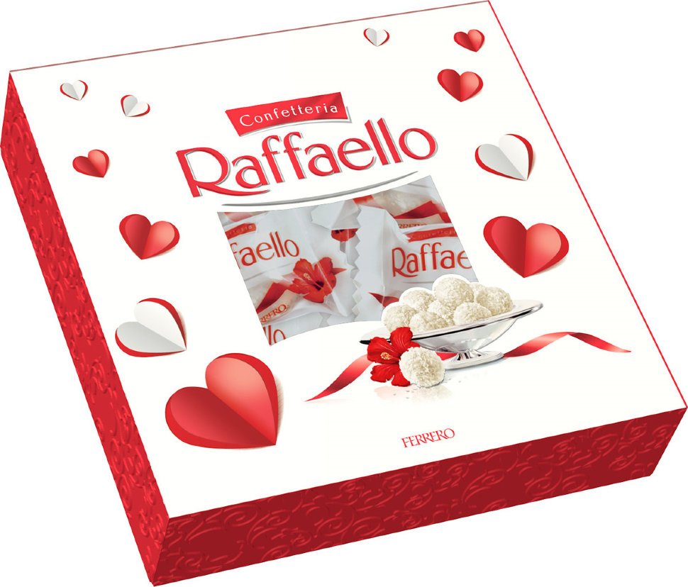 Конфеты Raffaello с цельным миндальным орехом в кокосовой обсыпке 240 г