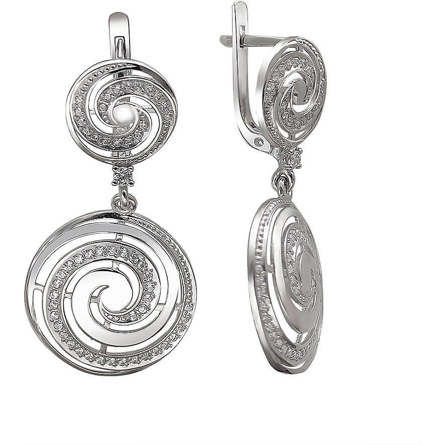 

Серьги женские из серебра Эстет Н11С152669, фианит, Н11С152669