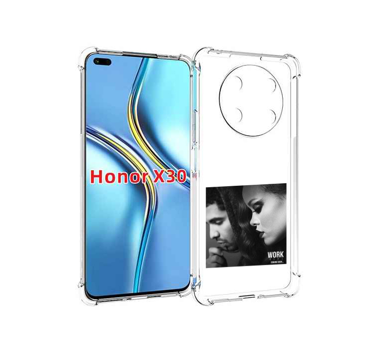 

Чехол MyPads Rihanna feat для Honor X30 / Magic4 Lite 5G, Прозрачный, Tocco