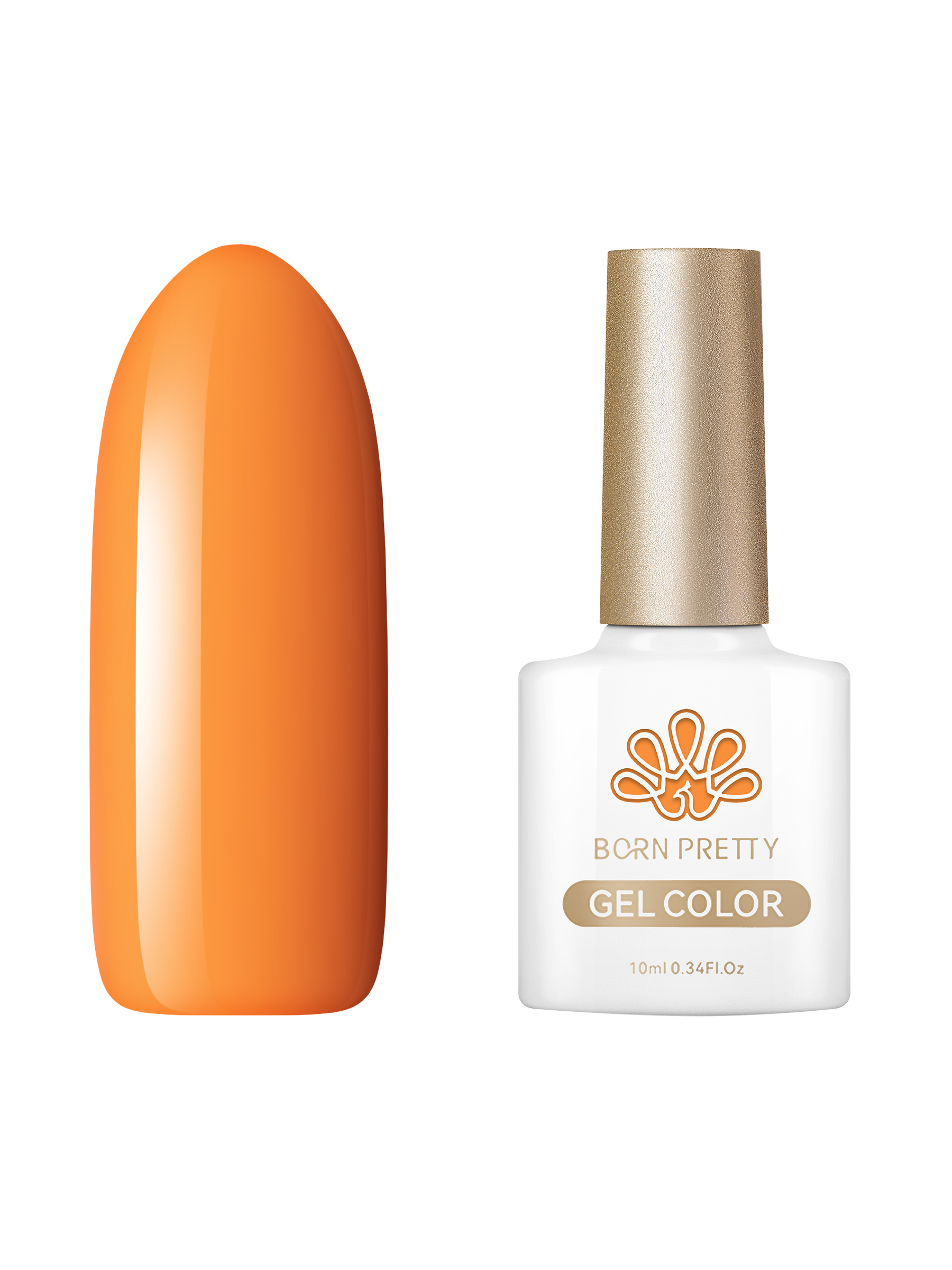 Гель-лак  для ногтей Born Pretty Color gel CG074 10 мл капли а color shots 414002 orange оранжевый 60 мл