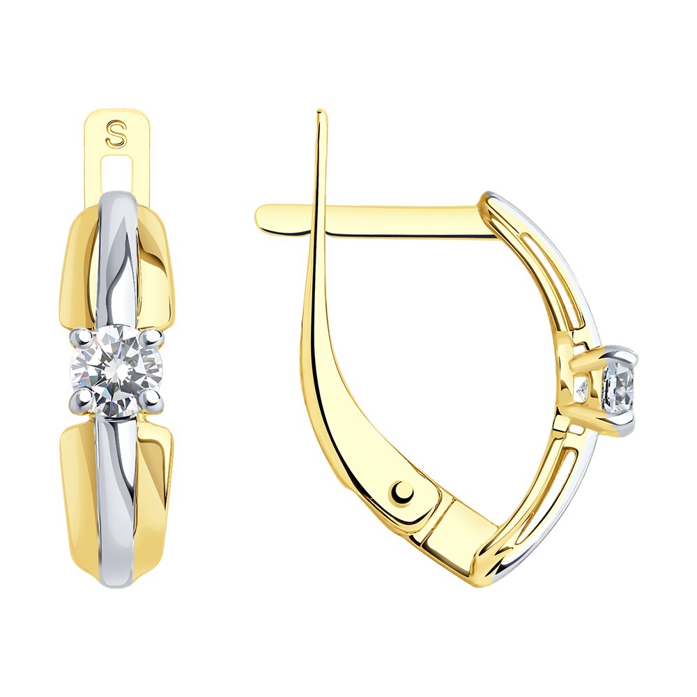 

Серьги из золота SOKOLOV 027898-2, фианит, 027898-2