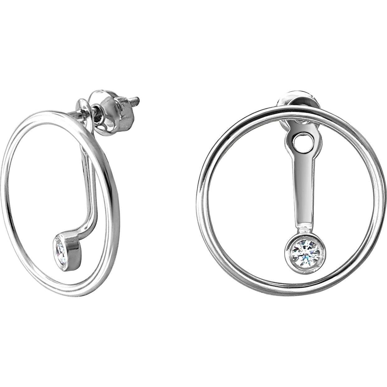

Серьги женские из серебра Эстет 01С1513023, фианит, 01С1513023