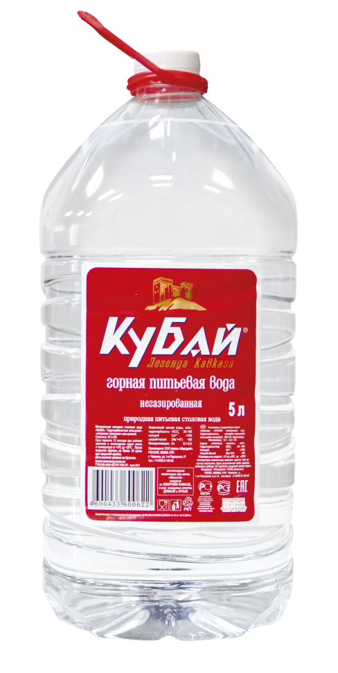 

Вода минеральная Кубай питьевая негазированная, 2 шт х 5 л