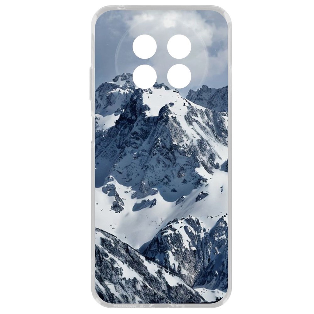 

Чехол-накладка Krutoff Clear Case Горы для Huawei Nova Y91, Прозрачный