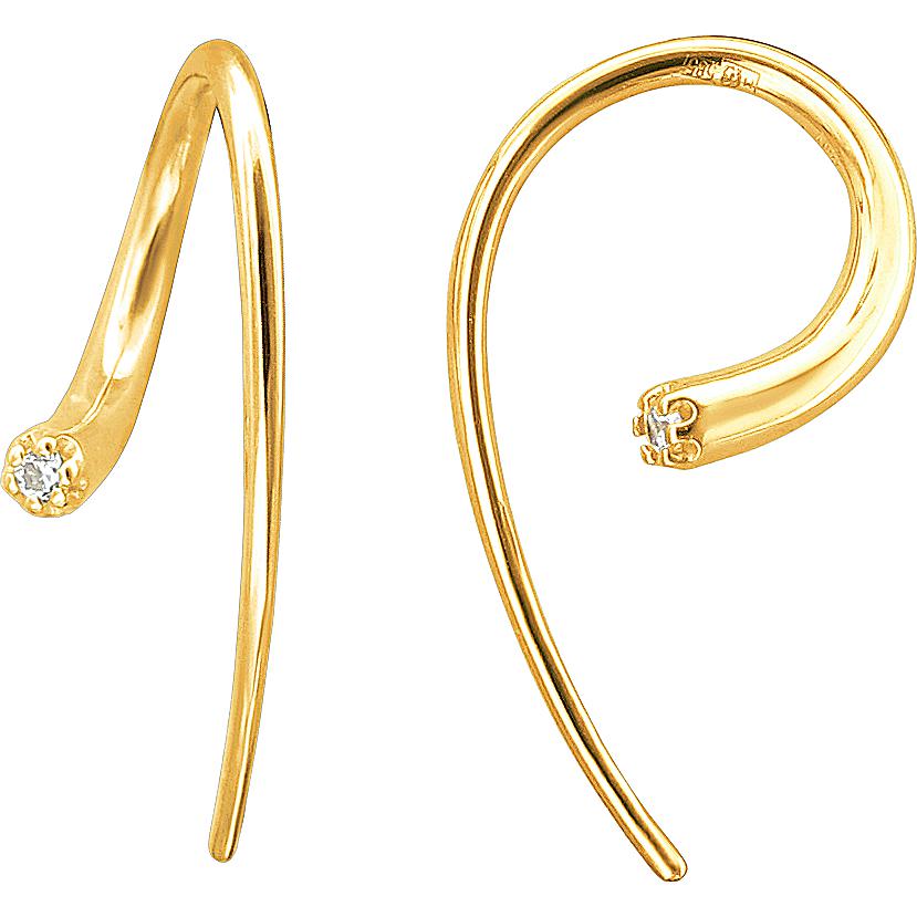 

Серьги женские из золота Эстет 01С1313204, фианит