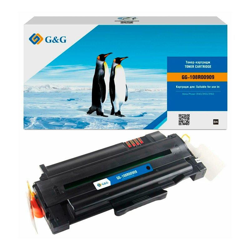 

Картридж для лазерного принтера G&G (GG-108R00909) черный, совместимый