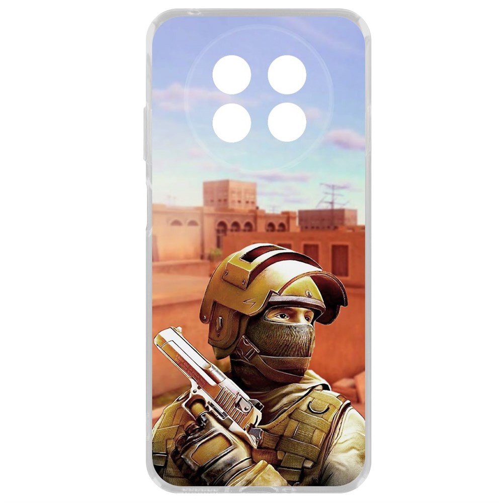 

Чехол-накладка Krutoff Clear Case Cтандофф 2 (Standoff 2) - Спец для Huawei Nova Y91, Прозрачный