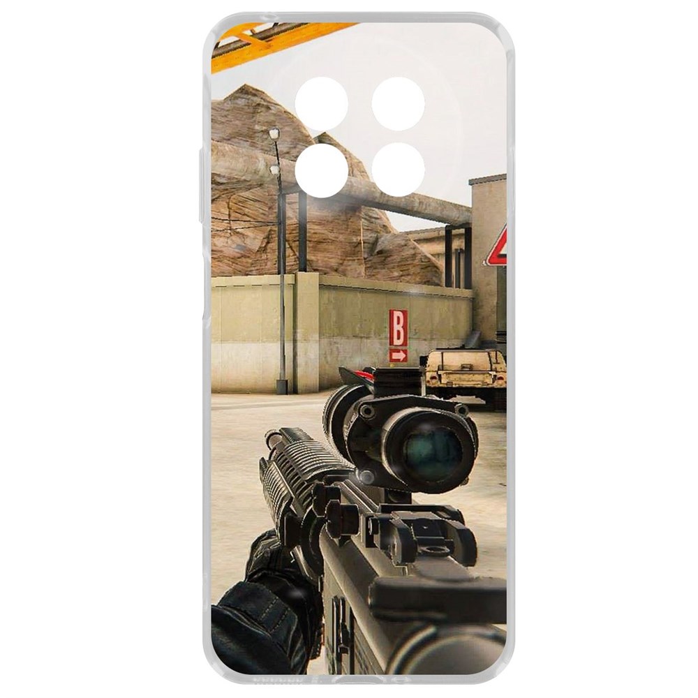 

Чехол-накладка Krutoff Clear Case Cтандофф 2 (Standoff 2) - Оптика для Huawei Nova Y91, Прозрачный