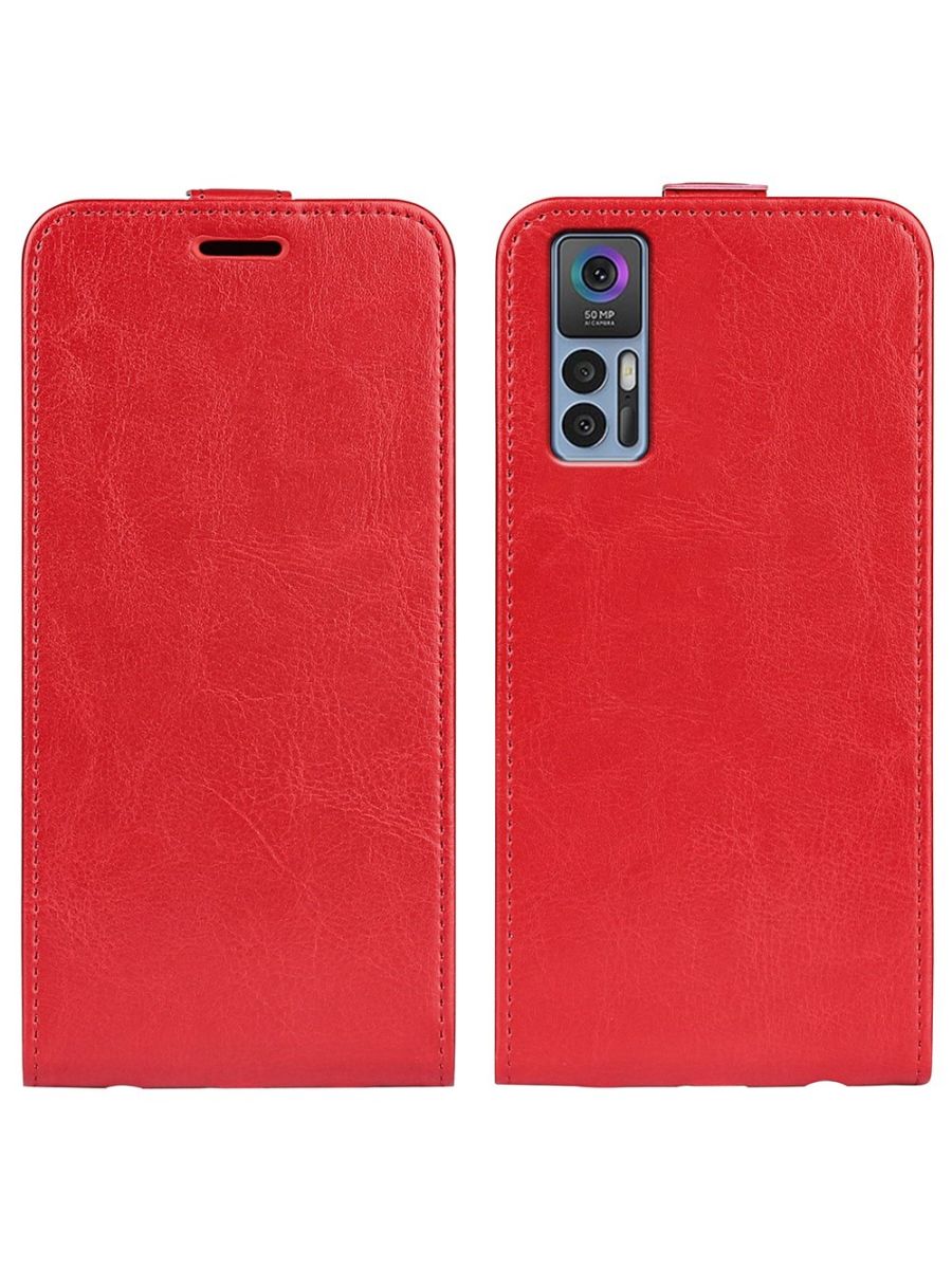

Brodef Flip вертикальный эко кожаный чехол книжка TCL 30 Черный