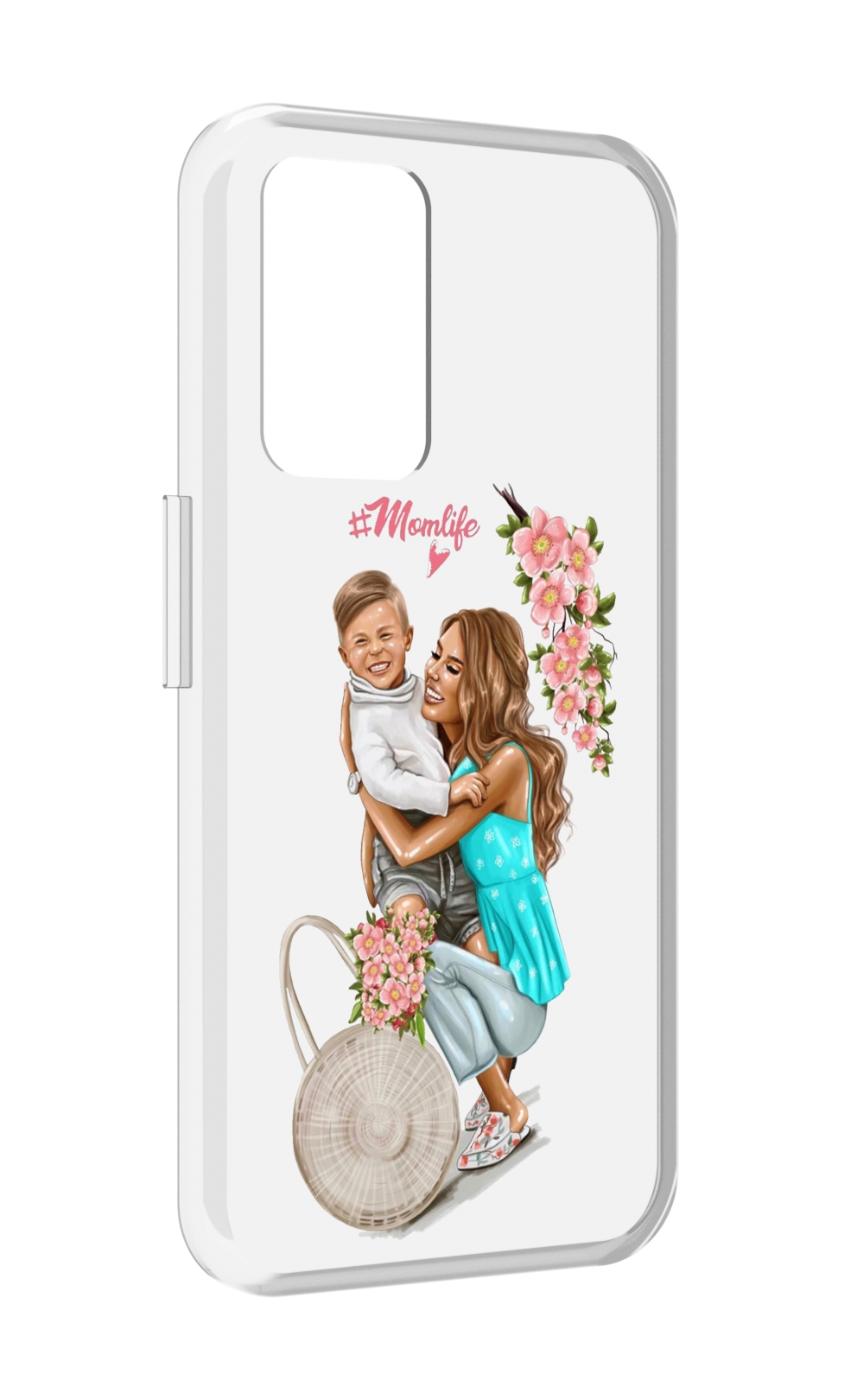 

Чехол MyPads Momlife для Realme GT Neo3T, Прозрачный, Tocco