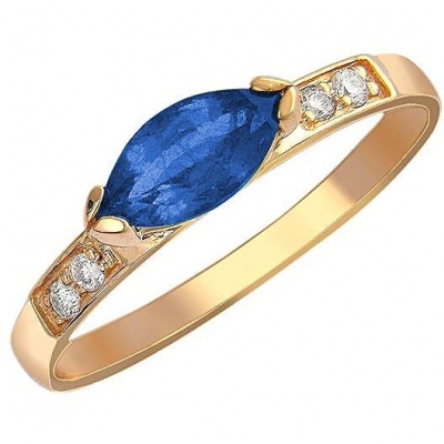 

Кольцо из серебра р. 17 Эстет 01К553828А-1, фианит/сапфир, 01К553828А-1