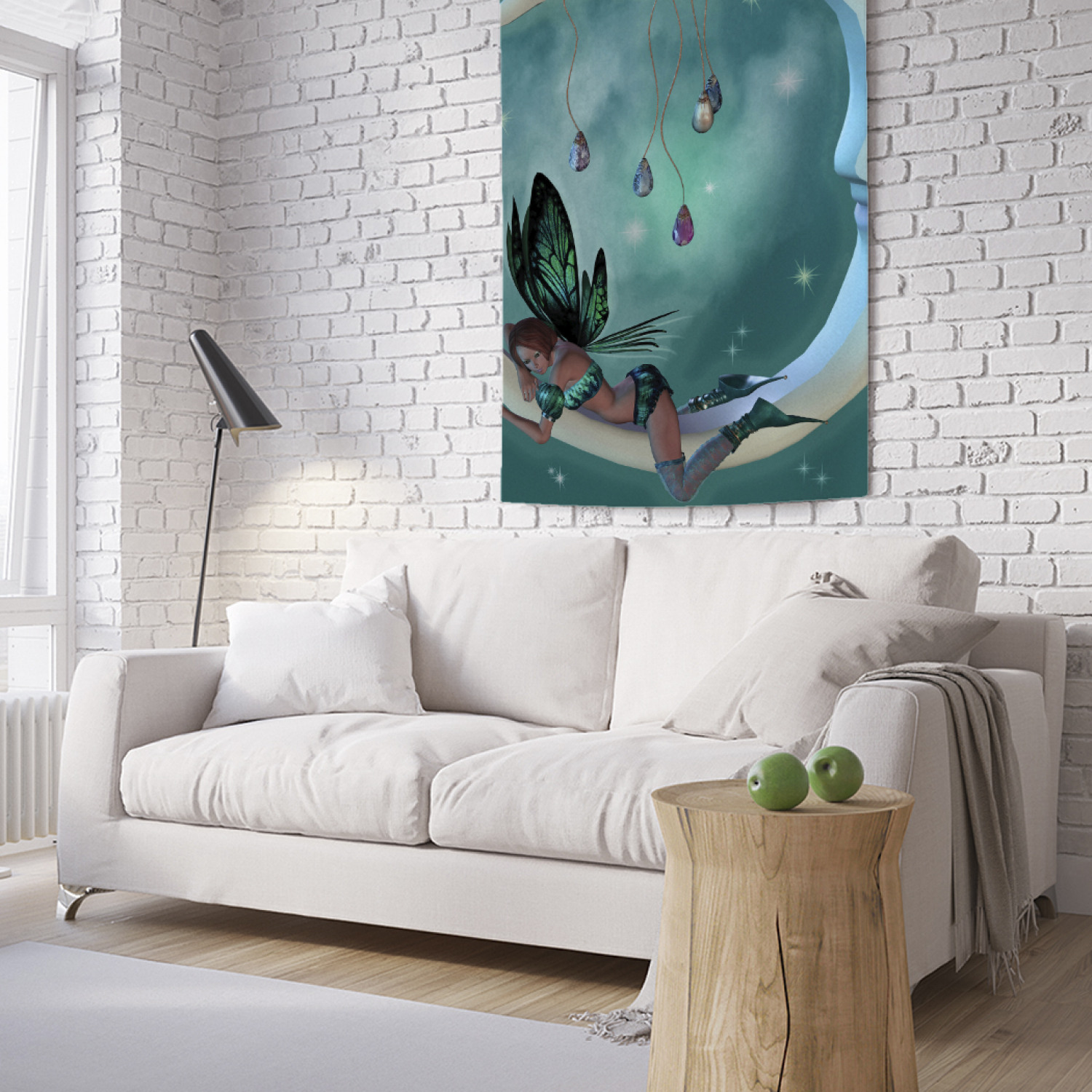 

Вертикальное фотопанно на стену JoyArty Фея на месяце 100x150 см, Фея на месяце