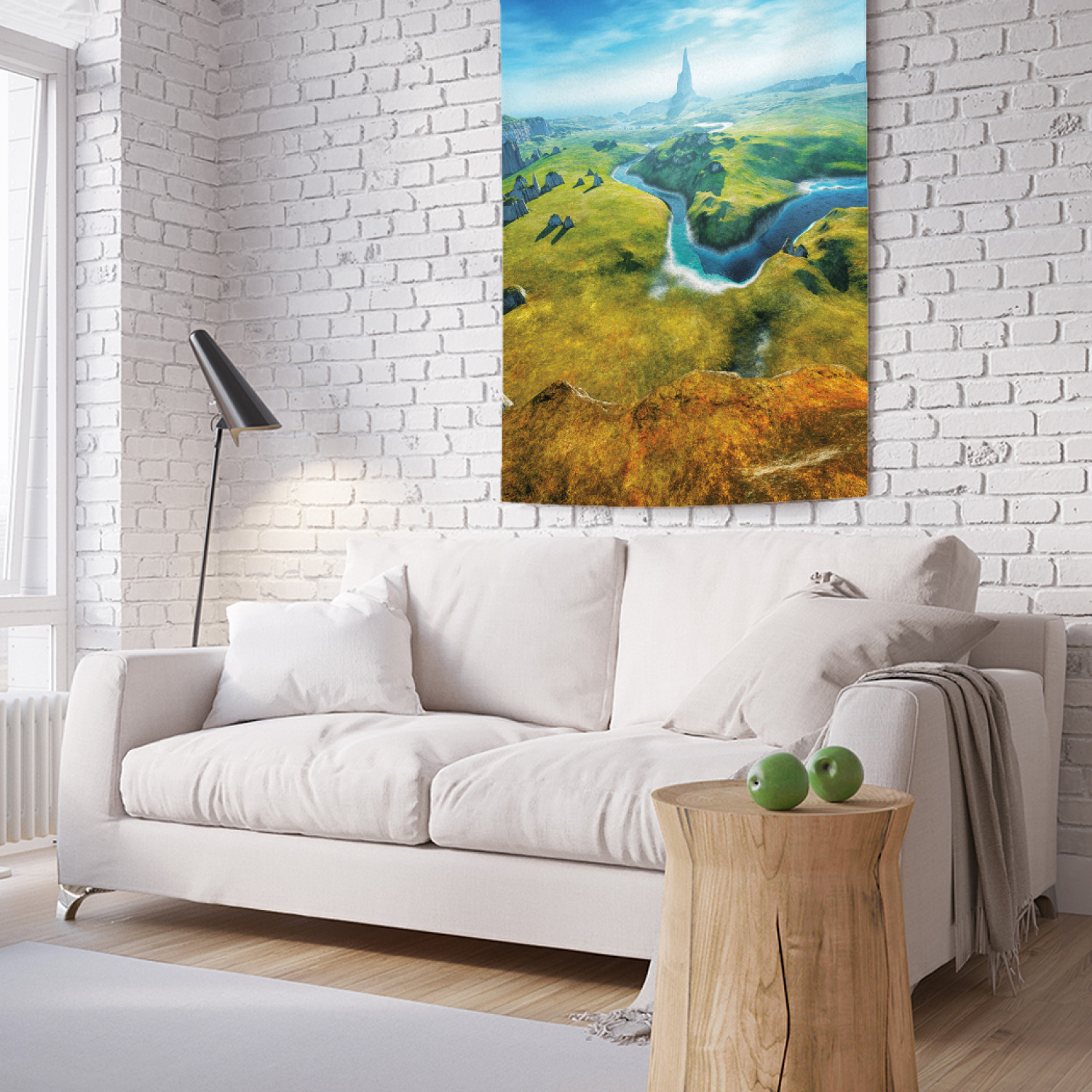 

Вертикальное фотопанно на стену JoyArty Речка в долине 100x150 см, Речка в долине