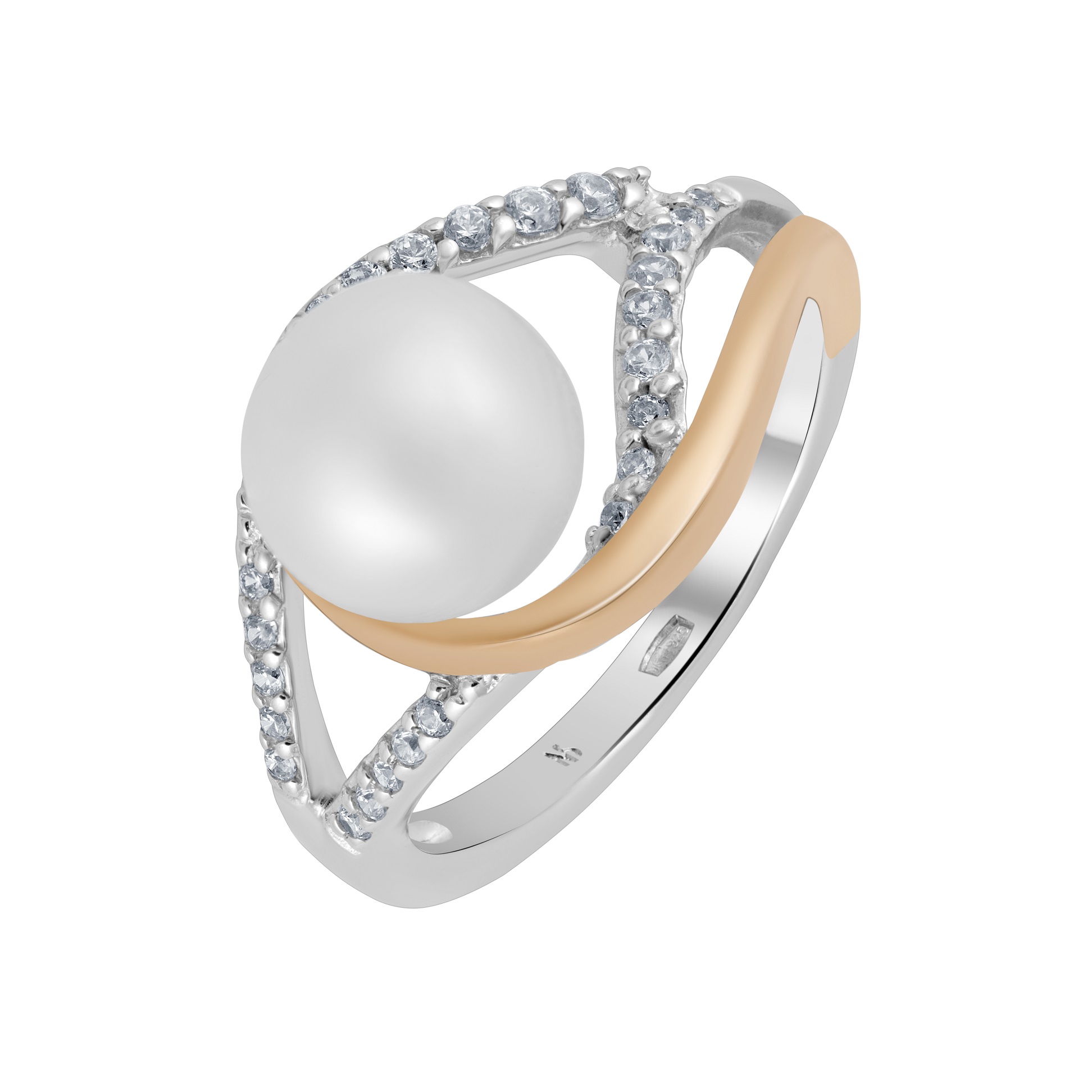 

Кольцо из серебра с фианитом р.16,5 NS Design AR3383Z,WFM/RG, AR3383Z,WFM/RG