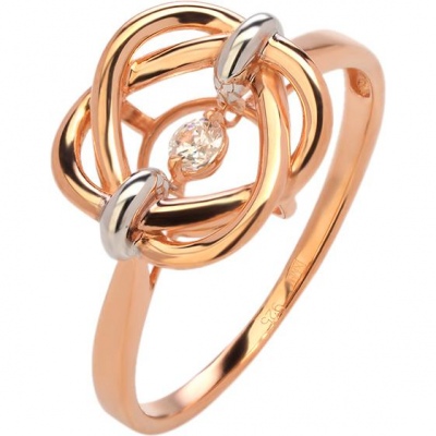 

Кольцо из серебра с фианитом р.  Эстет 01К1512905РА, 01К1512905РА