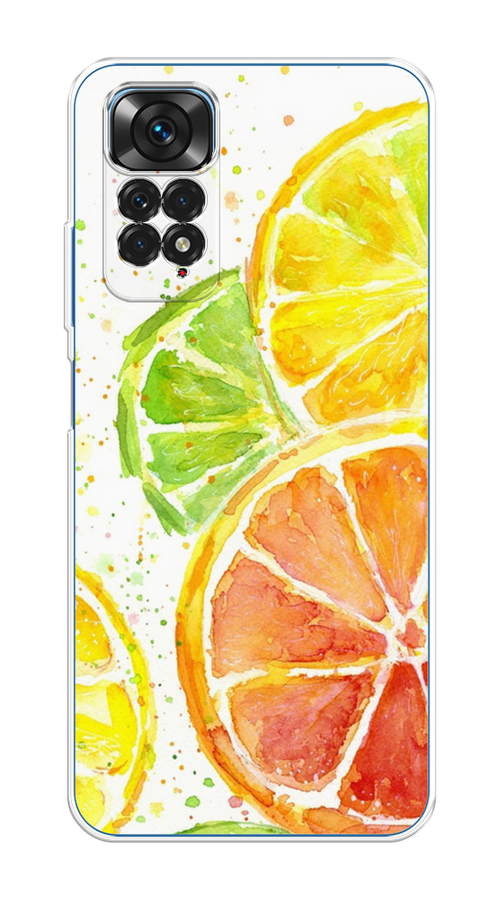 

Чехол на Xiaomi Redmi Note 11 4G Global "Цитрусовые", Белый;желтый;красный;зеленый, 312850-1