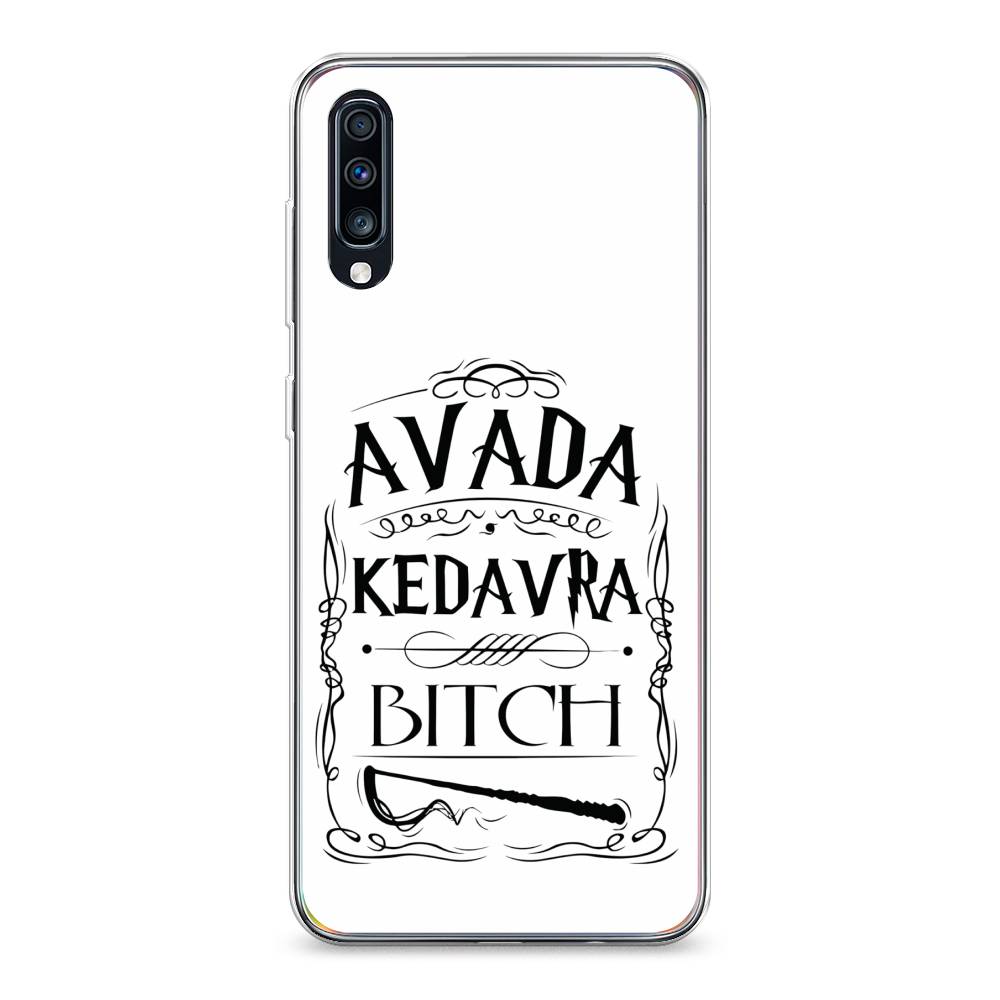 

Чехол на Samsung Galaxy A70 "Avada kedavra bitch", Белый;серый;черный, 28150-6