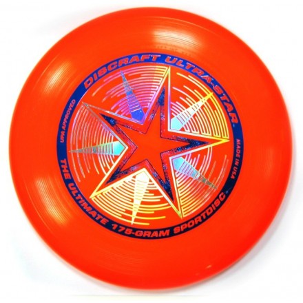 Диск Фрисби Discraft Ultra-Star ярко-красный 1957