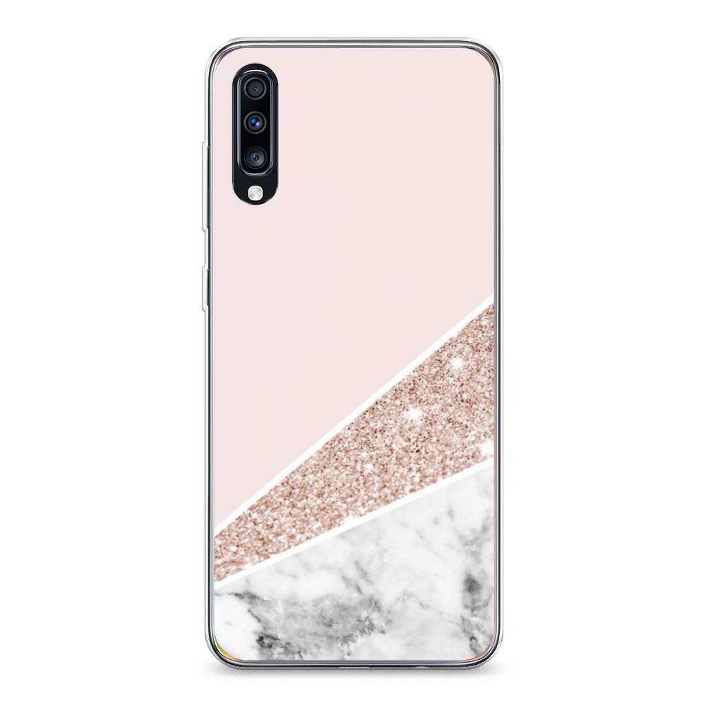 

Чехол на Samsung Galaxy A70 "Блестящий розовый мрамор", 28150-3