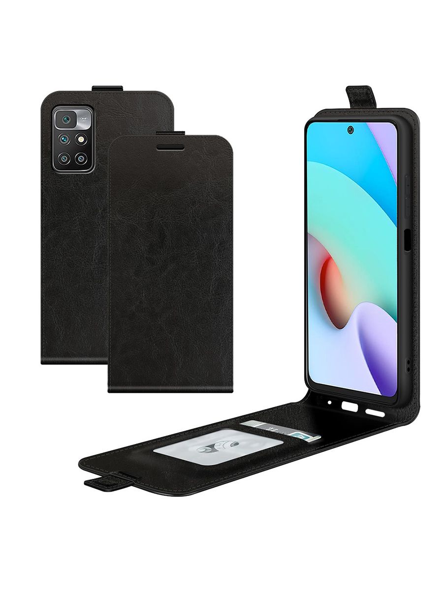 

Brodef Flip вертикальный эко кожаный чехол книжка Oppo Reno 6 Красный
