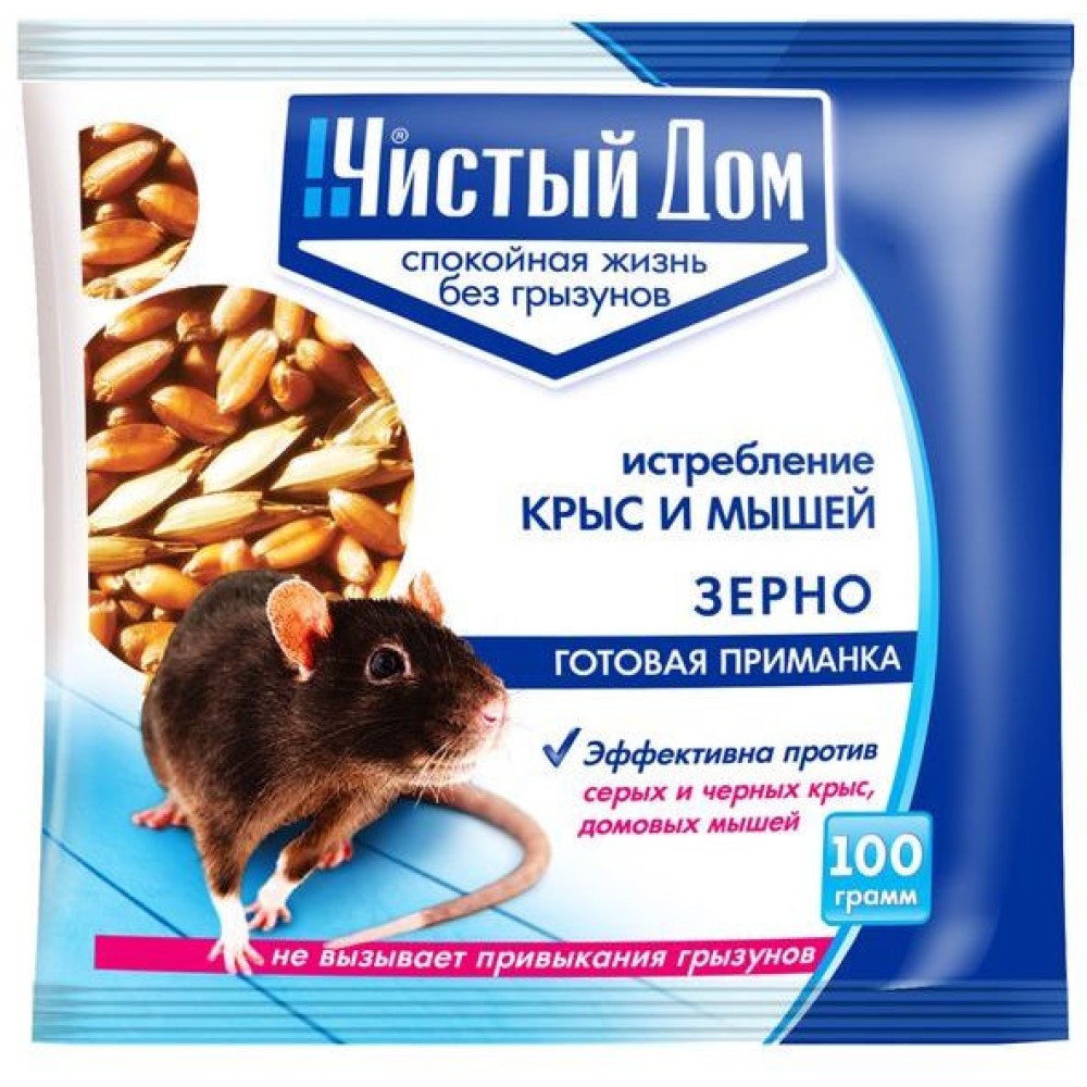 

Гранулы от грызунов Чистый дом Форэт XXX-932301711 100 г, Форэт