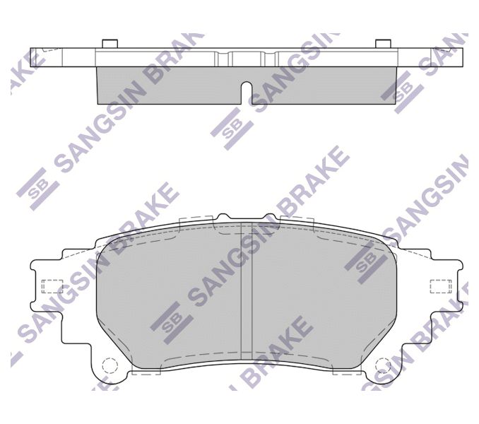 

Тормозные колодки Sangsin brake задние sp1458