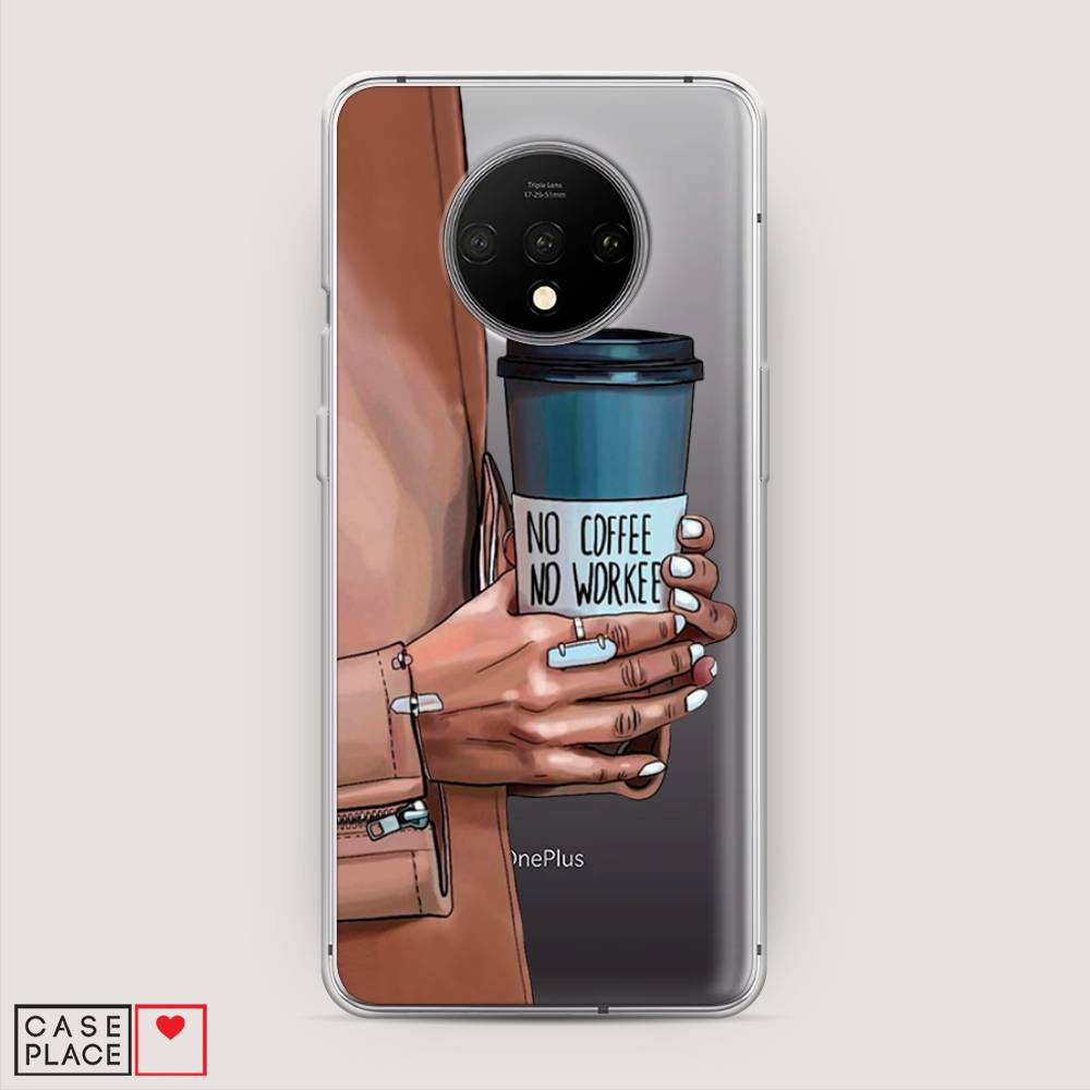 

Чехол Awog на OnePlus 7T / ВанПлас 7T "No coffee", Коричневый;серый, 150950-7