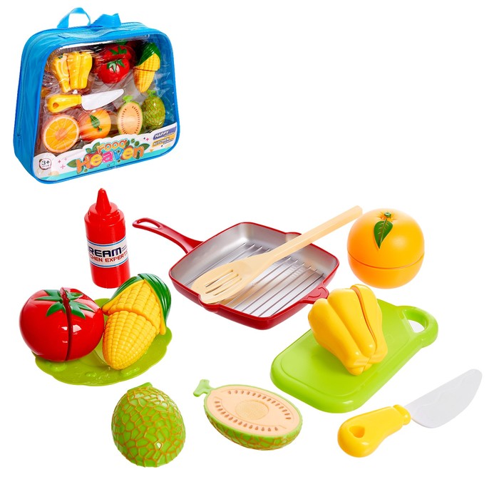 

Игровой набор продуктов для нарезки «Готовим вкусно», на липучках, МИКС
