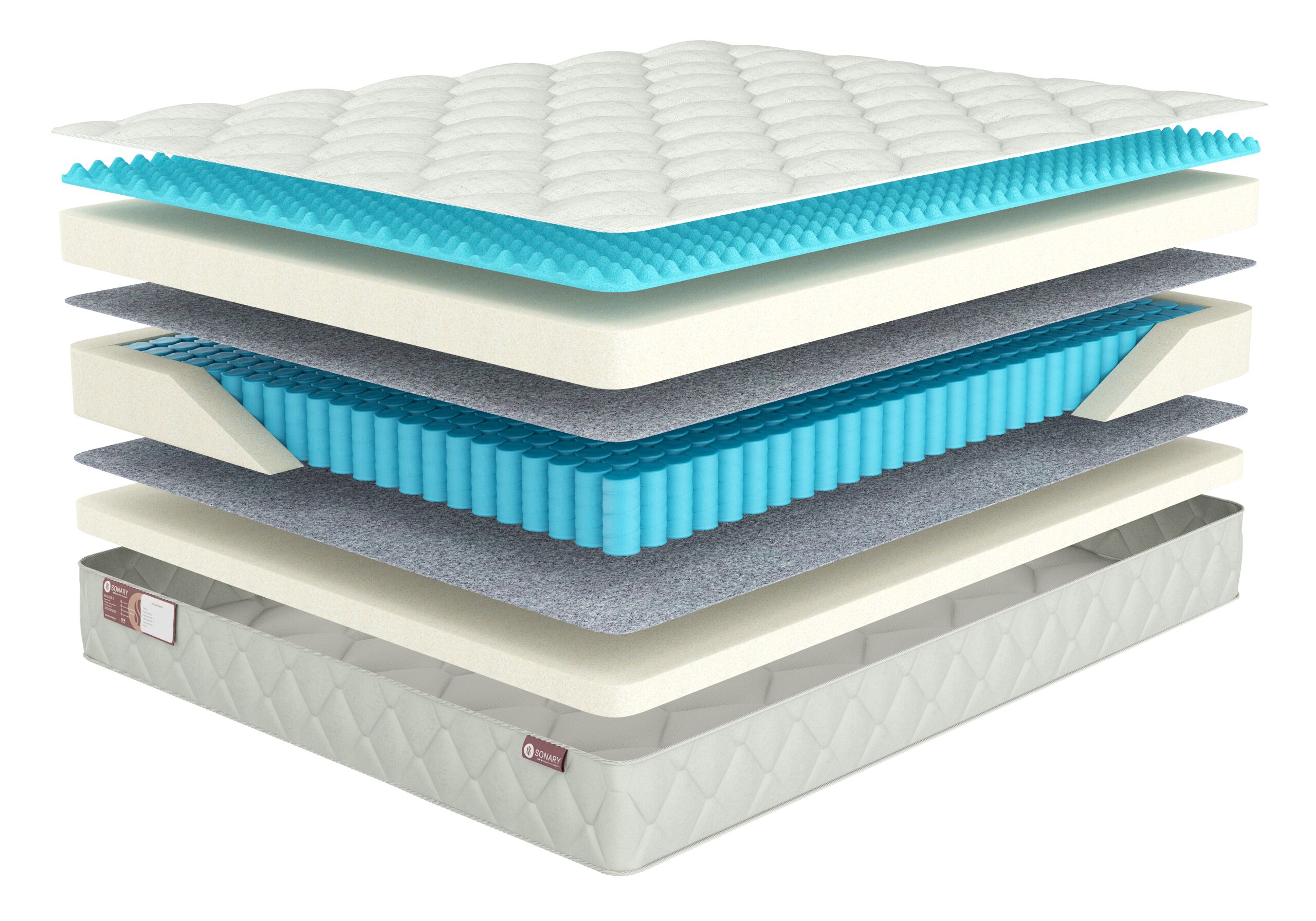 

Матрас Sonary Flow Ralte 215х180, Белый, Ralte