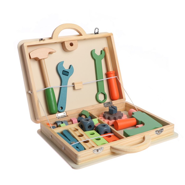 

Игровой набор плотника «Чемоданчик с инструментами» 22,5×6×29,5 см