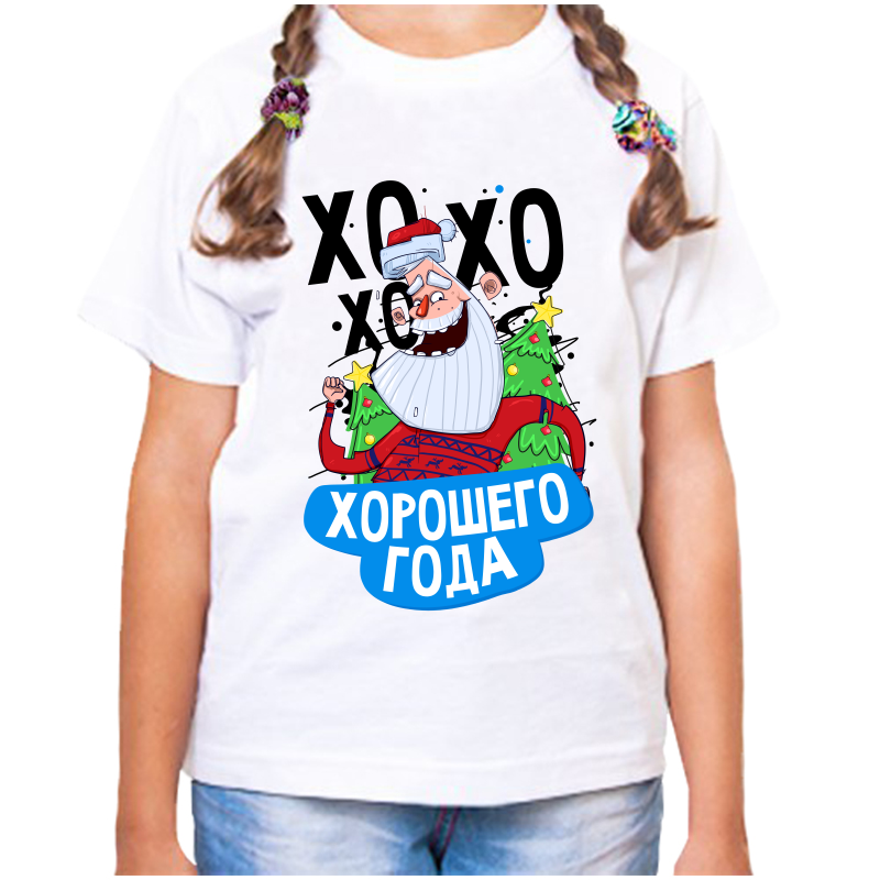 

Футболка девочке белая 38 р-р хо хо хо хорошего года, Белый, fdd_ho_ho_ho_horoshego_goda