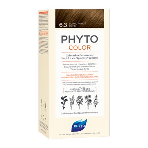 фото Фитосольба 6.3 фитоколор краска для волос темный золотистый блонд phytosolba